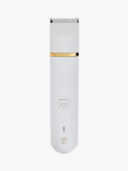 Bushbalm The Francesca Body + Bikini Trimmer in branded component on a light gray background